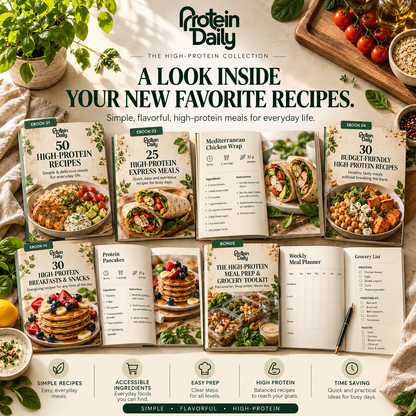 165+ high-protein recipes + everything you need to plan and simplify your meals.